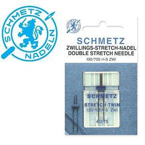 Igły podwójne do maszyn do szycia Schmetz - 75/4 - 130/705 H-S ZWI NE 4,0 SMS