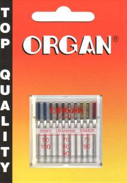 Igły do maszyn do szycia Organ - 70, 75, 80, 90, 100 - Combi 130/705H