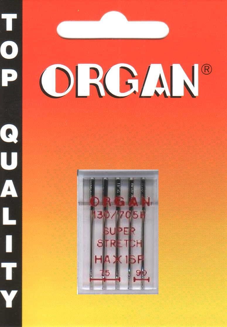 Igły do maszyn domowych Organ super stretch - 75, 90 - HAX1SP